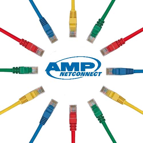 Dây Patch Cord AMP Cat 5e UTP 1.5M Blue AMP CO155D2-0ZF005​