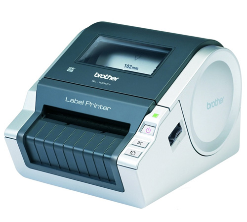 Máy in nhãn Brother QL-1060N, nhẵn DK. Khổ in max 102mm