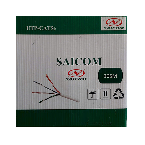 Cáp mạng Saicom Cat 5E UTP 24AWG 4PRS PVC