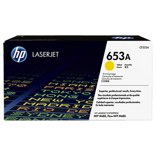 Mực in Laser màu vàng HP 653A Yellow Original LaserJet Toner Cartridge (CF322A)