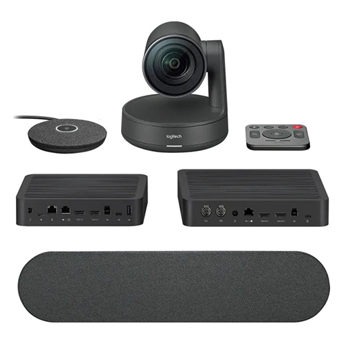 Bộ thiết bị hội nghị truyền hình Logitech Rally Ultra HD ConferenceCam BLACK USB PLUGC EMEA-914 DUAL SPEAKER EU (960-001224)