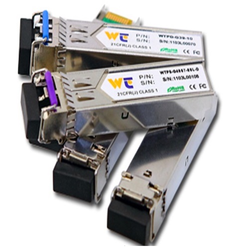 Module SFP, 2 sợi quang, 1310nm, 60Km, LC connector, DDM, 1.25 Gigabit WT-9110G/SM/60/LC