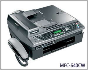 Máy Fax Brother MFC 640CW, Wifi, In, Scan, Copy, Fax,  In phun màu
