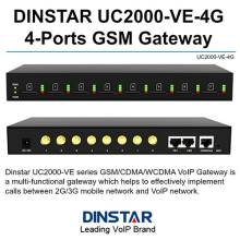 Thiết bị GSM gateway 8 SIM Dinstar UC2000-VE-8T