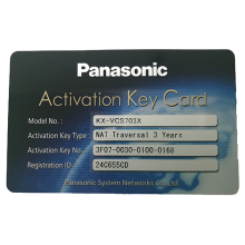 Panasonic KX-VCS703 Activation key NAT 3 years​ dùng cho truyền hình hội nghị HDVC Panasonic